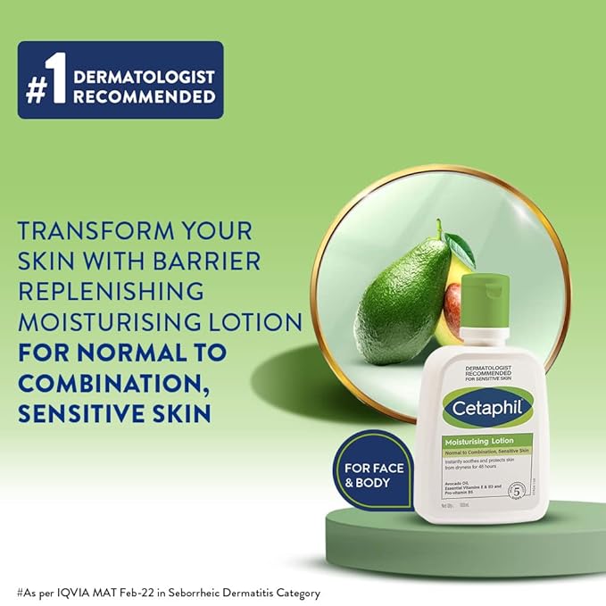 Cetaphil Moisturizing Lotion for Normal To Combination, Sensitive Skin