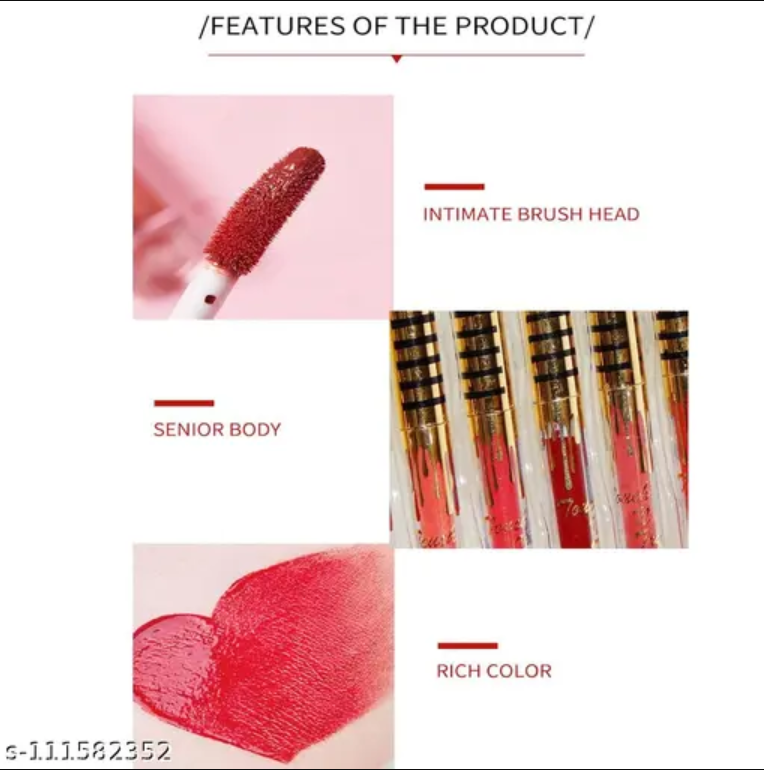 Water Proof and Long Lasting Lipgloss [Pack of 12]